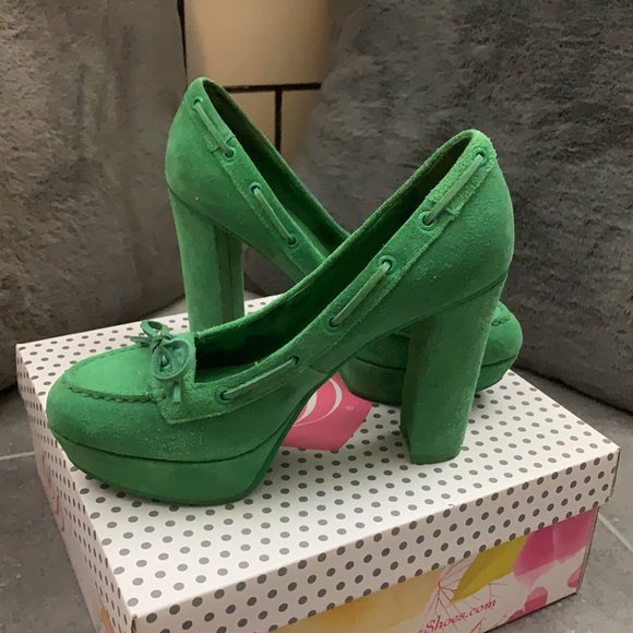 Green Jeffrey Campbell Sperry heels - Picture 2 of 3